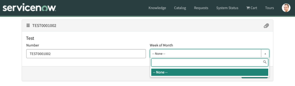 Month of Year: Service Portal