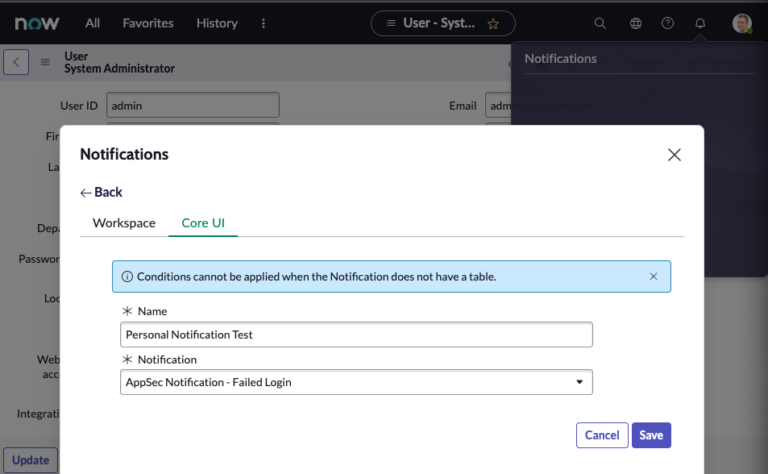 Custom Modal Notification Servicenow Notification Preferences Cheatsheet » Rubén Ferrero
