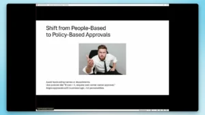 Screenshot of the nullEDGE 2025 Beating the Complexity of Approval Flows with Jan Procházka