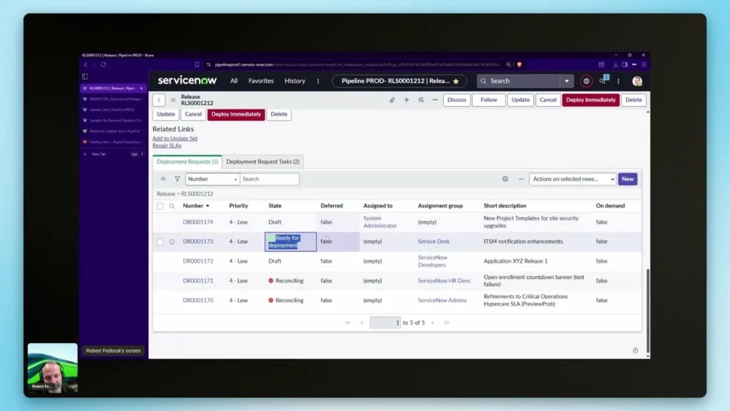 Screenshot of the nullEDGE 2025 ReleaseOps: Confident QC & Automated Releases in ServiceNow with Robert Fedoruk