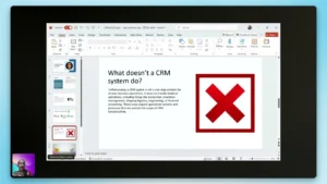 Screenshot of the nullEDGE 2025 How is CRM different from S2P and what features come from AI with Shanma Negi