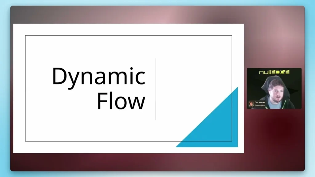 Screenshot of the nullEDGE 2025 Flexible Flows using Decision Builder and Dynamic Flow Launcher with Dan Menter