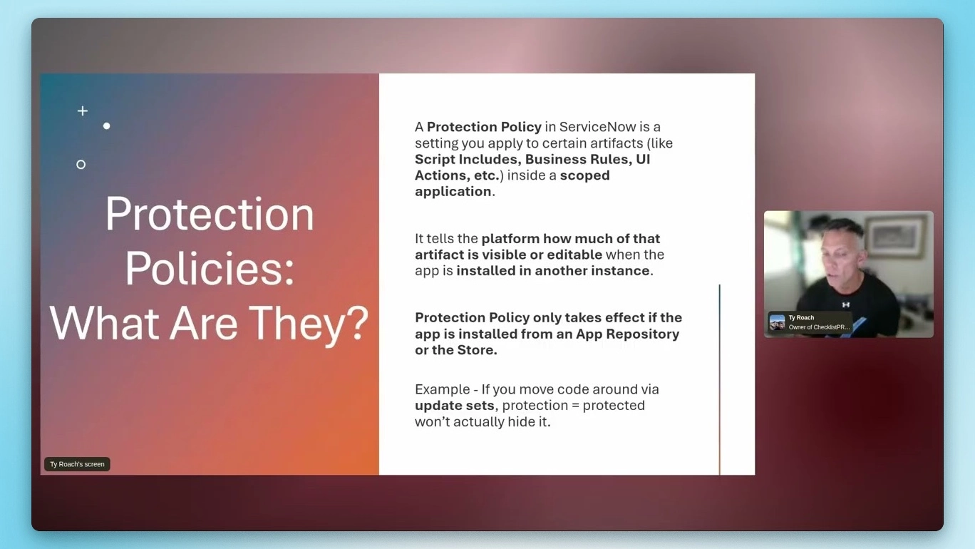 nullEDGE - ServiceNow Protection Policies - Protecting your intellectual property with Ty Roach » Rubén Ferrero